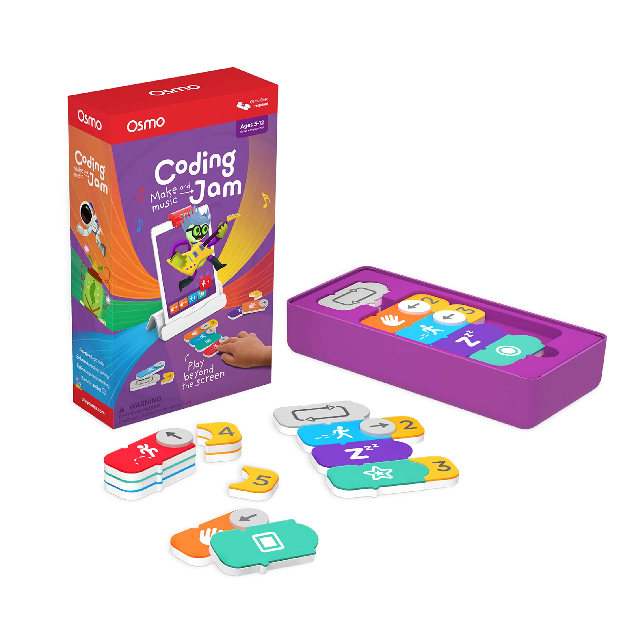 Book Cover Osmo - Coding Jam - Ages 6-12 - Music Creation, Coding & Problem Solving - For iPad or Fire Tablet (Osmo Base Required) (Discontinued by Manufacturer)