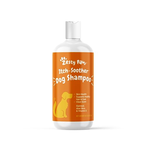 Book Cover Dog Shampoo with Oatmeal & Aloe Vera - Grooming Pet Wash for Itchy & Sensitive Skin + Dandruff & Coat - Gentle Anti Itch Formula - Vanilla Bean Scent - 16 OZ