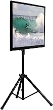 Book Cover Mount-It! LCD Flat Panel TV Tripod, Portable TV Stand Fits LCD LED Flat Screen TV sizes 32-70 inch, Adjustable Height Pole, Supports up to 77 lbs and VESA 600x400 (MI-874), Black,