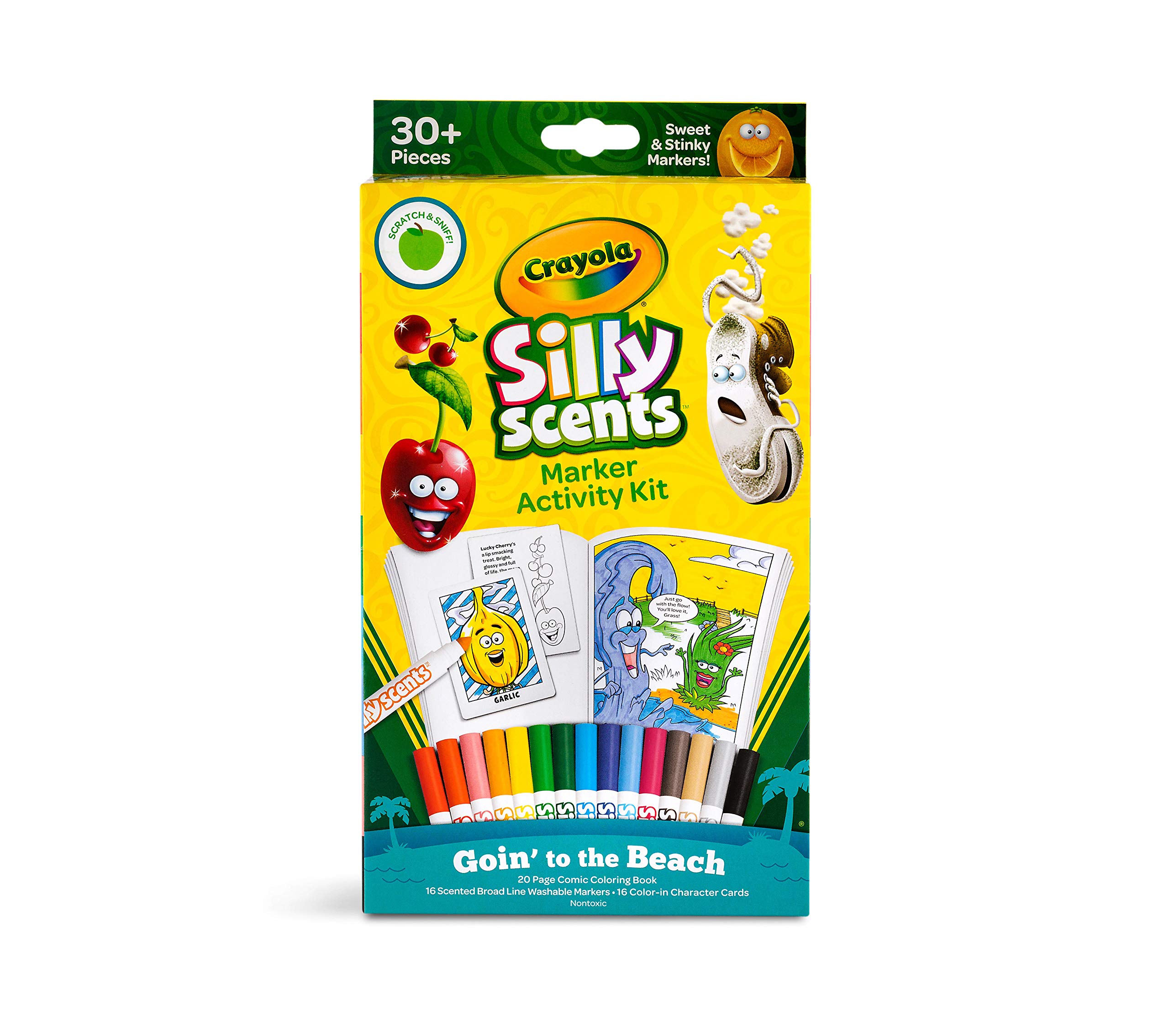 Book Cover Crayola Silly Scents Scented Markers Activity Kit Goin' To The Beach