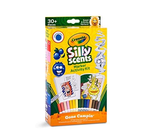 Book Cover Crayola Silly Scents Marker Activity, Coloring Book and Markers, Gift