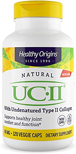 Book Cover Healthy Origins UC-II (Undenatured Type II Collagen) 40 mg, 120 Veggie Caps