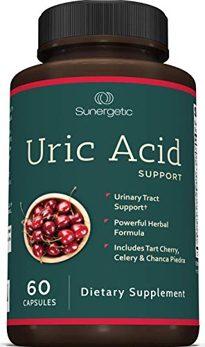 Book Cover Premium Uric Acid Support Supplement - Uric Acid Cleanse & Kidney Support - Includes Tart Cherry, Chanca Piedra, Celery Extract & Cranberry - Uric Acid Support Formula - 60 Veggie Capsules