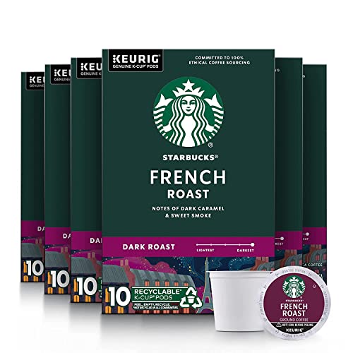 Book Cover Starbucks French Roast, K-Cup for Keurig Brewers, 60 Count