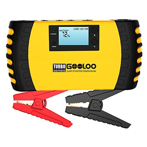 Book Cover GOOLOO 1000A Peak 20800mAh Portable Car Jump Starter (Up to 8.0L Gas, 6.0L Diesel Engine) 12V Auto Battery Booster Phone Charger Power Pack Built-in LED Light and Smart Protection