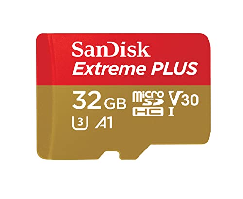 Book Cover SanDisk Extreme PLUS 32GB microSDHC UHS-I Card - SDSQXBG-032G-GN6MA
