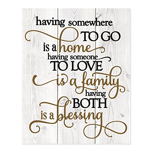 Book Cover Having Somewhere To Go Is A Home Printed Wood Wall Sign (12x15)