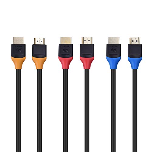 Book Cover Cable Matters 3-Pack High Speed HDMI to HDMI Cable 15 Feet with HDR and 4K Resolution Support