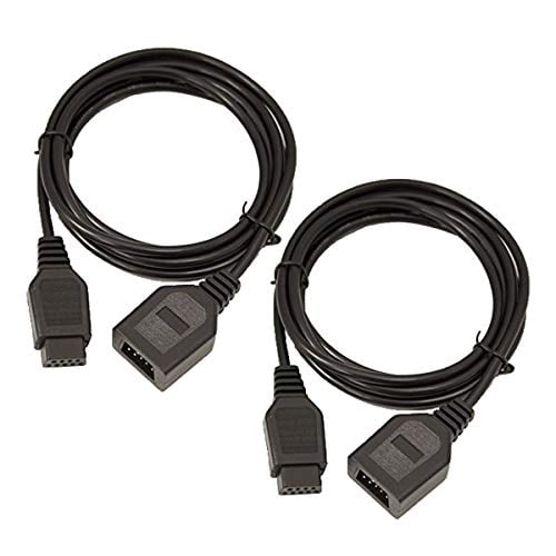 Book Cover SN-RIGGOR 2-Pack 1.8m 9 Pin Extension Cord Cable for Sega Genesis MD Mega Drive Controlle Extension Sega Genesis 2/3 Controller