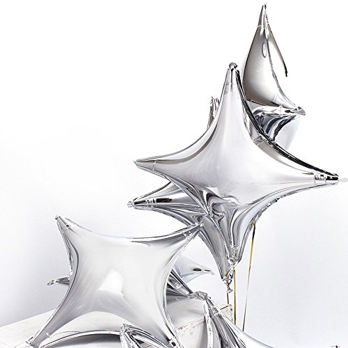 Book Cover Star Shape Foil Mylar Balloon Silver Quadrangle Balloon - 24