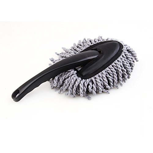 Book Cover Multi-Functional Super Soft Microfiber Portable Car Dash Duster Car Interior and Exterior Cleaning Dirt Dust Tool Home Use Dusting Brush Gray