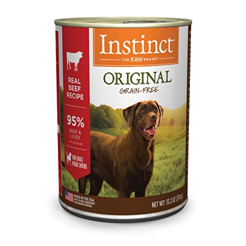 Book Cover Instinct Original Grain Free Real Beef Recipe Natural Wet Canned Dog Food, 13.2 oz. Cans (Case of 6)