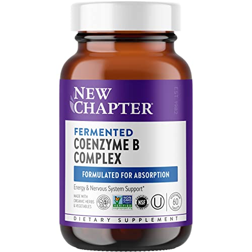 Book Cover New Chapter Vitamin B Complex - Coenzyme B Complex with Vitamin B12 + Vitamin B6 + Biotin + Organic Non-GMO Ingredients - 60 ct