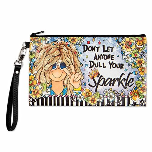 Book Cover Brownlow Gifts Zippered Bag, Don't Let Anyone Dull Your Sparkle