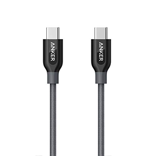 Book Cover USB C to USB C Cable, Anker Powerline+ USB 2.0 Cord (6ft), High Durability, for USB Type-C Devices Including Galaxy Note 8 S8 S8+ S9, iPad Pro 2020, Pixel, Nexus 6P, Matebook, MacBook and More