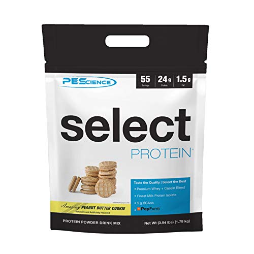 Book Cover PEScience Select Low Carb Protein Powder, Peanut Butter Cookie, 55 Serving, Keto Friendly and Gluten Free