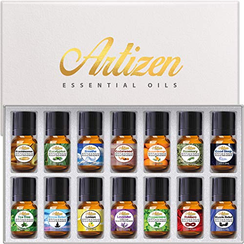 Book Cover Artizen Top 14 Essential Oil Set (100% Pure & Natural) Therapeutic Grade Essential Oils