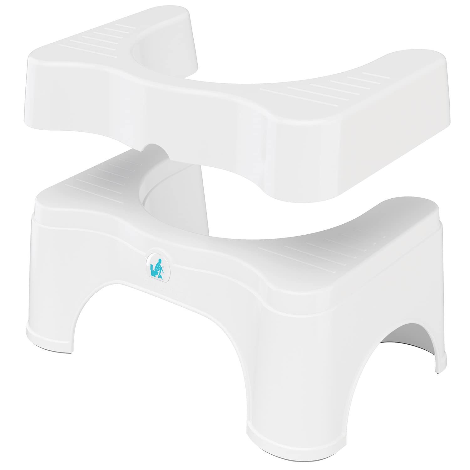 Book Cover Squatty Potty The Original Bathroom Toilet Stool - Adjustable 2.0, Convertible to 7 inch or 9 inch Height, White