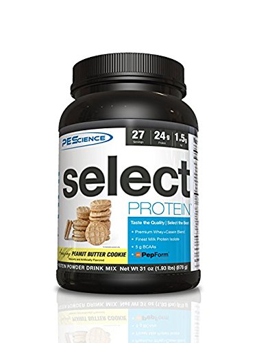 Book Cover PEScience Select Protein Powder, Peanut Butter Cookie, 27 Serving, Whey and Casein Blend