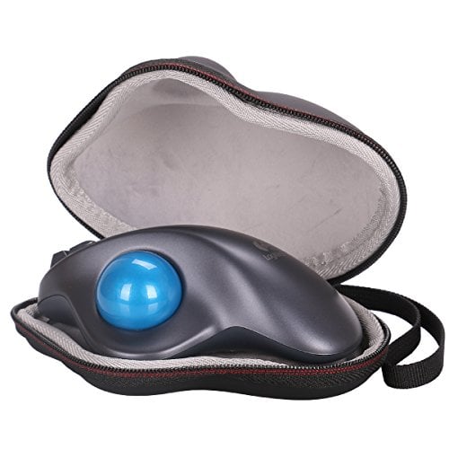 Book Cover LTGEM Case Compatible for Logitech M570/ERGO M575 Wireless Trackball Computer Wireless Mouse - EVA Hard Protective Case Travel Carrying Storage Bag(Case Only!)