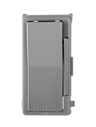 Book Cover Leviton DDKIT-G Decora Digital/Decora Smart Dimmer Color Change Kit, Gray