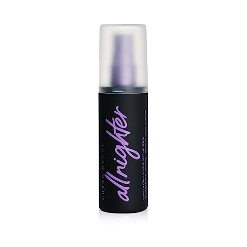 Book Cover URBAN DECAY All Nighter Long-Lasting Makeup Setting Spray - Award-Winning Makeup Finishing Spray - Lasts Up To 16 Hours - Oil-Free, Microfine Mist - Non-Drying Formula for All Skin Types - 4.0 fl oz