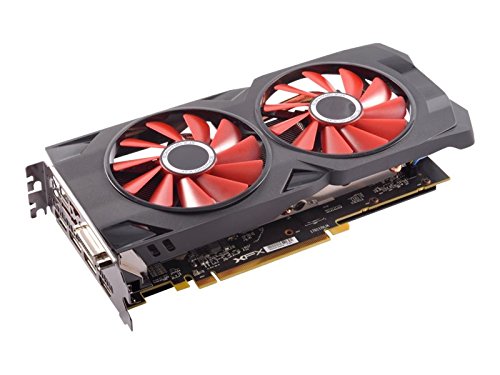 Book Cover XFX RX 570 4GB GDDR5 RS XXX Edition PCI-Express 3.0 Graphics Card RX-570P427D6,Black/Red