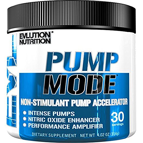 Book Cover Evlution Nutrition Pump Mode Nitric Oxide Booster to Support Intense Pumps, Performance and Vascularity (Unflavored, 30 Servings)