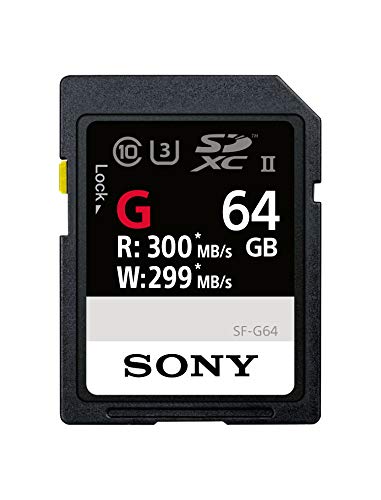 Book Cover Sony SF-G64/T1 High Performance 64GB SDXC Uhs-II Class 10 U3 Memory Card with Blazing Fast Read Speed Up to 300MB/S