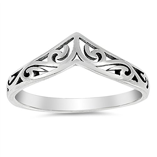 Book Cover Filigree Celtic Chevron Thumb Ring 925 Sterling Silver Victorian Band Sizes 3-13