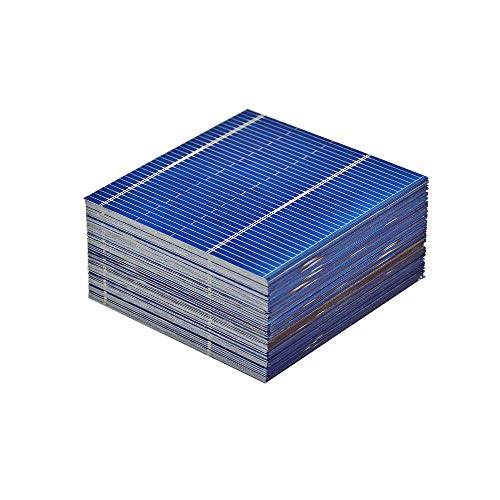 Book Cover AOSHIKE 100pcs Micro Mini Solar Cells Panels 0.5V 0.46W Polycrystalline Silicon Solar Panels DIY Cell Phone Charging Battery 52 x 52mm/2x2inches
