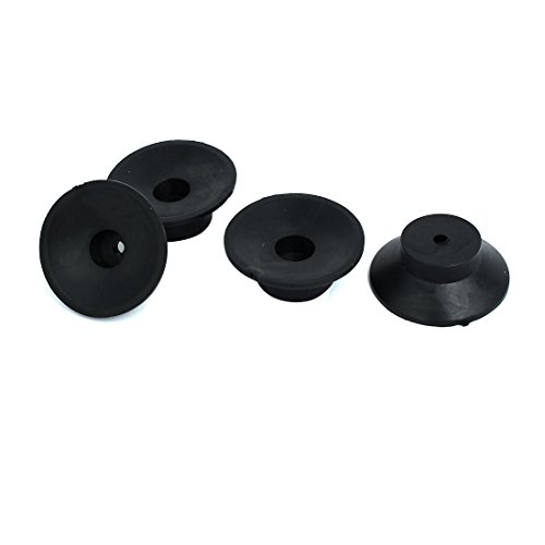 Book Cover uxcell 47mmx18mm Replacement Foot Pad Black 4pcs