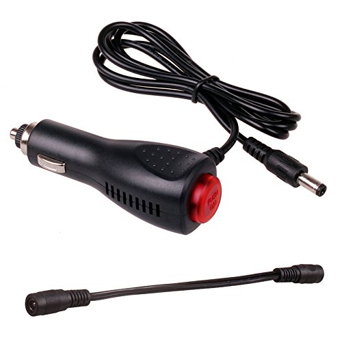 Book Cover Car Truck Bus Boat Motorbike Cigarette Lighter Power Supply Socket Adapter Extension Cord Cable 12V 24V DC 2.1x5.5mm Male Female Plug with Switch Button 3 Metes by HitCar