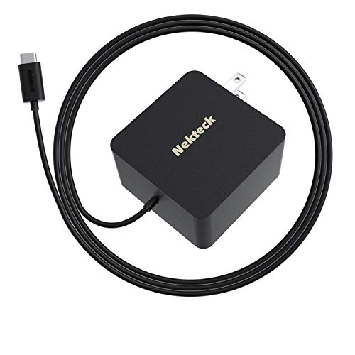 Book Cover Nekteck 45W USB C Wall Charger with Power Delivery, Laptop Fast Charging Adapter Built-in 6ft Type C Cable Compatible with MacBook, Dell XPS, Surface Go, Pixel, Galaxy(NOT Ideal for Note10/S10/10+PPS