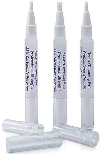 Book Cover Teeth Whitening Pens (3 Pack) - 35% Carbamide Peroxide Professional Strength - Fast Results - No Sensitivity - Made in USA
