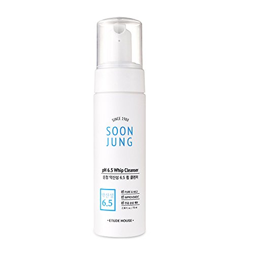 Book Cover ETUDE HOUSE SoonJung pH 6.5 Whip Cleanser 2.4 fl. oz. (70ml) - Hypoallergenic Soft Bubble Type Hydrating Facial Cleanser for Sensitive Skin, Panthenol and Madecassoside Heals Damaged & Irritated Skin