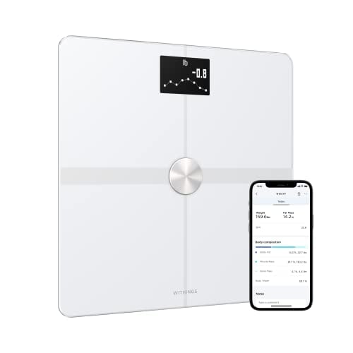Book Cover Withings Body+ - Digital Wi-Fi Smart Scale with Automatic Smartphone App Sync, Full Body Composition Including, Body Fat, BMI, Water Percentage, Muscle & Bone Mass, with Pregnancy Tracker & Baby Mode