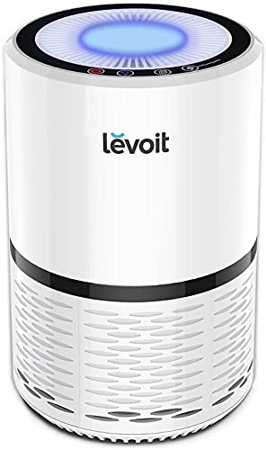 Book Cover LEVOIT Air Purifiers for Home, H13 True HEPA Filter for Smoke, Dust, Mold, and Pollen in Bedroom, Ozone Free, Filtration System Odor Eliminators for Office with Optional Night Light, 1 Pack, White