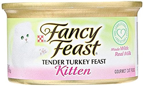 Book Cover Fancy Feast Tender Turkey Feast Kitten Made With Real Milk 12-Cans