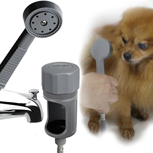 Book Cover Pets Shower Attachment, Quick Connect on Tub Spout w/Front Diverter, Ideal for Bathing Child, Washing Pets and Cleaning Tub