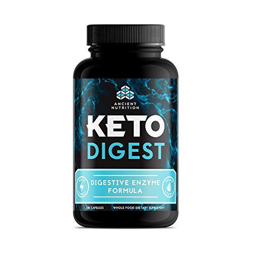 Book Cover Ancient Nutrition KetoDIGEST Digestive Enzyme Supplement, 180 Capsules - Supports Healthy Digestion for The Keto Diet