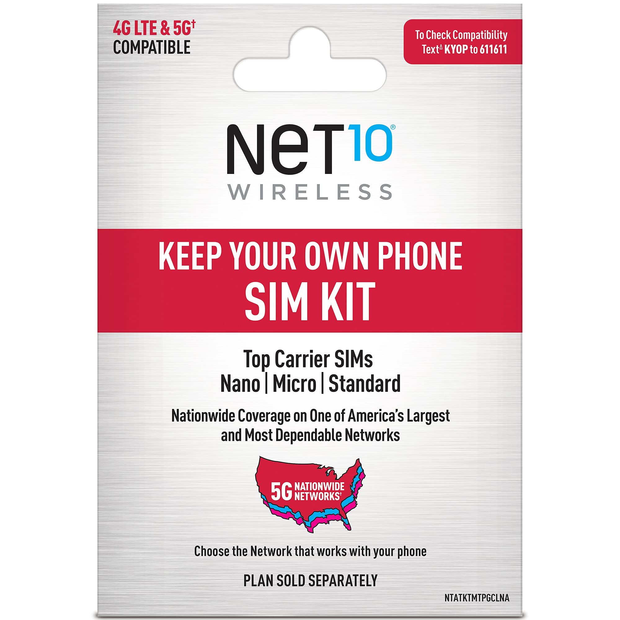 Book Cover Net10 Keep Your Own Phone 3-in-1 Prepaid SIM Kit