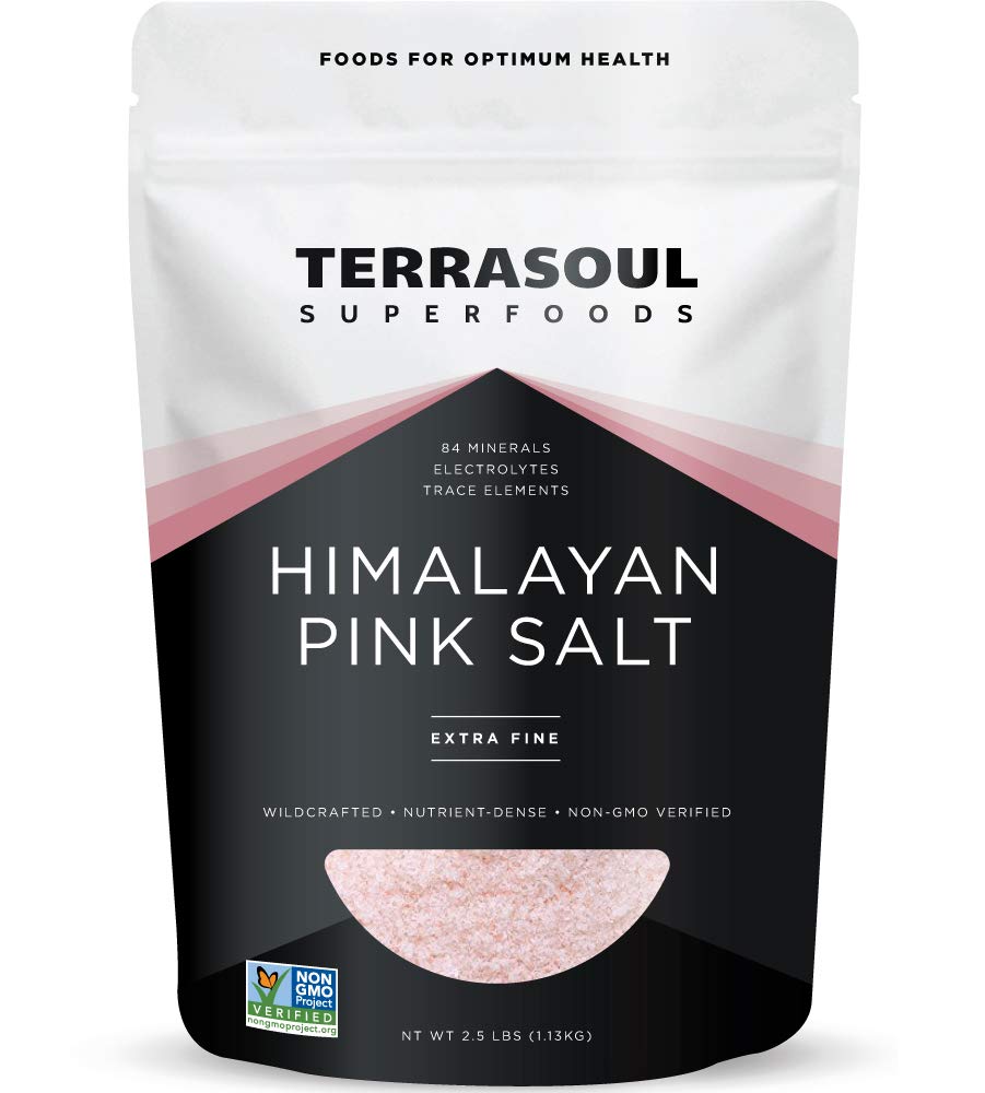 Book Cover Terrasoul Superfoods Himalayan Pink Salt, 2.5 Lbs - Extra Fine | Trace Minerals