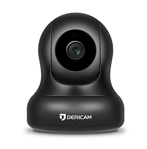 Book Cover Dericam Home Security Camera,1080P Full HD WiFi IP Security Camera with Stylish Appearance Design, Pan/Tilt Control, 4X Digital Zoom, Night Vision and Two-Way Audio, P2 Black