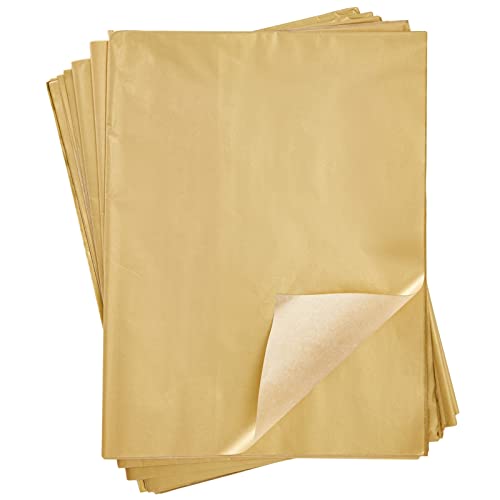 Book Cover Gold Tissue Paper for Gift Wrapping Bags and Birthday Party (60 Sheets, 20 x 26 in)