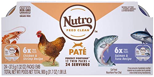Book Cover NUTRO Perfect Portions Grain Free Natural Wet Cat Food, PatÃ©