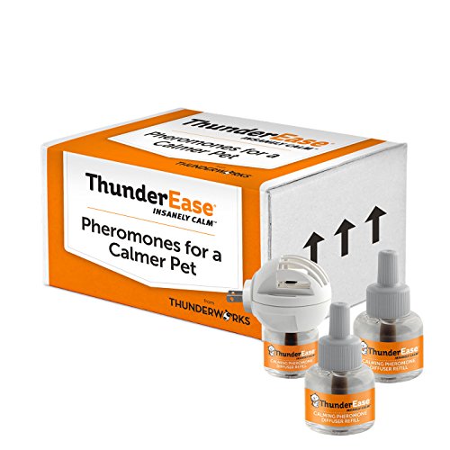 Book Cover ThunderEase Cat Calming Pheromone Diffuser Kit | Powered by FELIWAY | Reduce Scratching, Urine Spraying, Marking and Anxiety (90 Day Supply)