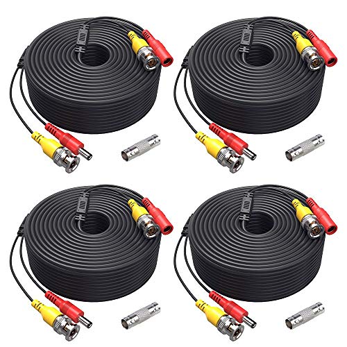 Book Cover ANNKE (4 150 Feet Video Power Cable for Security Camera System, All-in-One BNC Extension Surveillance Camera Cable for CCTV Security DVR System Installation, Free 4 x BNC Connectors Included
