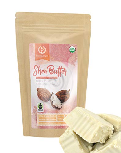 Book Cover PLANTORIGIN Unrefined Shea Butter - USDA Organic African Raw 100% Pure Handmade & Fair-Trade. Use Alone or in DIY Body Butters Lotions Soap Eczema & Stretch Mark Creams & Skin Care - 1 LB. (16 Oz.)