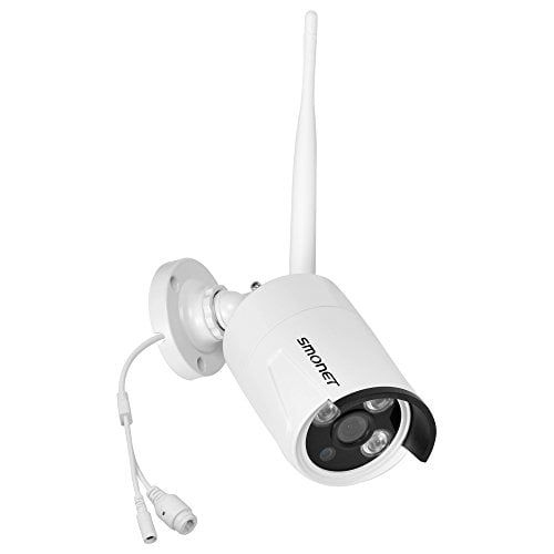 Book Cover SMONET Wireless IP Camera, 720P Outdoor/Indoor Security Camera with 65Ft Night Vision, 5dB Wireless Antenna,3pcs Array LED Light and Bracket, No Power Supply